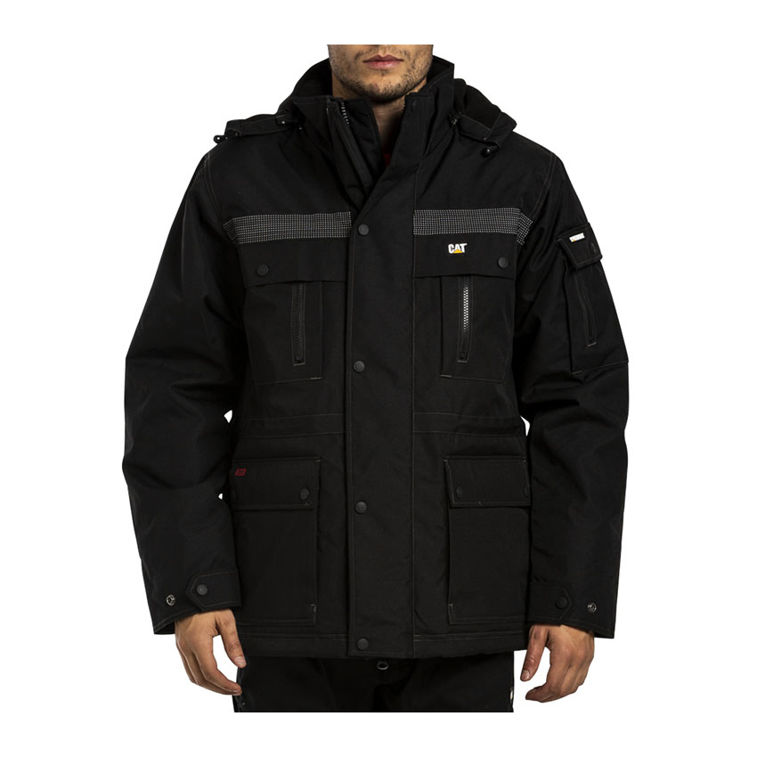 Caterpillar Heavy Insulated - Mens Jackets - Black - NZ (036TGFUDQ)